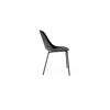 Harbour Dining Side Chair - Black Steel Legs - Hard Shell