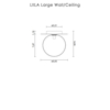 Liila 1 Medium and Large Wall-Ceiling Gold