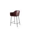 Harbour Counter Height - Black Steel Legs - Hard Shell- Burned Red