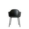 Harbour Dining Arm Chair - Black Steel Legs - Dakar Black