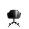 Harbour Swivel Arm Chair - Black Steel Base - Dakar Black