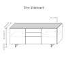 Diagram - Slim Sideboard Lacquer