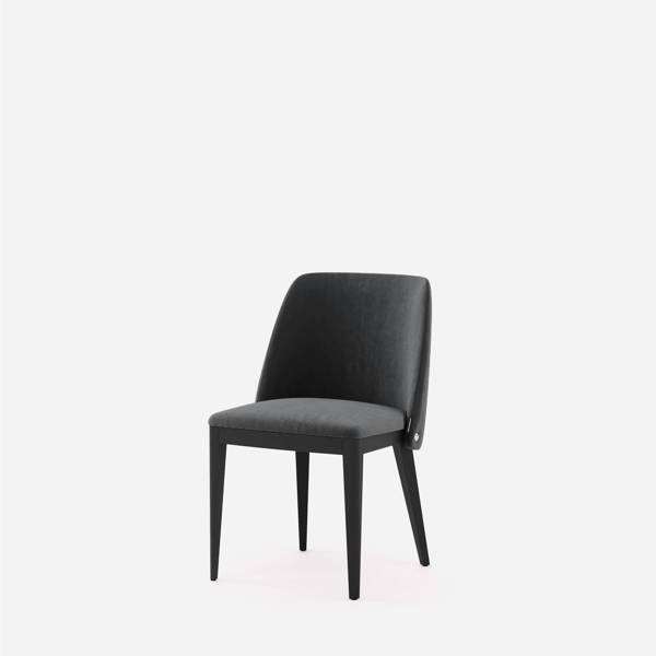 Ingrid Dining Chair - Black Oak Legs - Domkapa-Price Category 1-Powell Anthracite