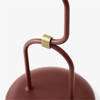 Lucca Portable Lamp - Maroon brass close up
