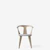 In Between SK2 Dining Chair Upholstered - White Oiled Oak - Fiord 251
