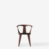 In Between SK2 Dining Chair Upholstered - Oiled Walnut - Black Leather