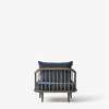 Fly SC1 Lounge Chair - Smoked Oak - Velvet-10 Twilight