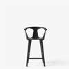 In Between SK7 Counter Bar Chair Black Lacquered Oak