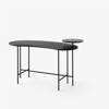 Palette JH9 Desk - Nero Marquina marble with black lacquered ash
