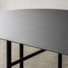 Snaregade Table - Round 54 in - Black Charcoal Linoleum