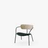 Pavilion AV6 Lounge Armchair Upholstered Seat - Vidar 1062 - white oak