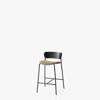 Pavilion AV8 Counter Chair Upholstered Seat - black oak - vidar 333
