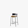 Pavilion AV10 Bar Chair Upholstered Seat - black oak - canvas 424