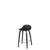 3D Counter Bar Stool - Un-Upholstered Wood base Hirek Shell - Black Stained Beech - Hirek black