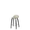 3D Counter Bar Stool - Un-Upholstered Wood base Hirek Shell - Black Stained Beech - Hirek moongrey