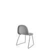 3D Dining Chair - Fully Upholstered Sledge Base Stackable - Black base kvadrat hallingdal 123