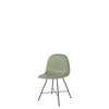3D Dining Chair - Un-Upholstered Center Base Hirek Shell - Black Hirek Mistletoe Green