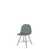 3D Dining Chair - Un-Upholstered Center Base Hirek Shell - Black Hirek Rainy Grey