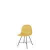 3D Dining Chair - Un-Upholstered Center Base Hirek Shell - Black Hirek Venetian Gold