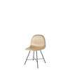 3D Dining Chair - Un-Upholstered Center Base Wood Shell - Black wood oak