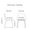 Diagram - 3D Dining Chair - Un-Upholstered Sledge Base Stackable HiRek Shell