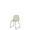 3D Dining Chair - Un-Upholstered Sledge Base Hirek Shell - Black Hirek moongrey