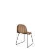 3D Dining Chair - Un-Upholstered Sledge Base Wood Shell - American Walnut