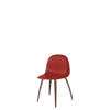 3D Dining Chair - Un-Upholstered Wood Base Hirek Shell - American Walnut Hirek shycherryred