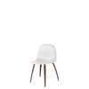 3D Dining Chair - Un-Upholstered Wood Base Hirek Shell - American Walnut Hirek Soft White