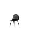 3D Dining Chair - Un-Upholstered Wood Base Wood Shell - Black Stained Beech