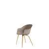 Bat Dining Chair - Un-Upholstered Wood Base - Oak Base - new beige Shell