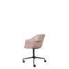Bat Meeting Chair - Un-Upholstered 4-Star Base - Black Base - sweet pink Shell