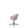 Bat Meeting Chair - Un-Upholstered 4-Star Base - Black Base - sweet pink Shell
