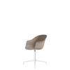 Bat Meeting Chair - Un-Upholstered 4-Star Base - Soft White Base - new beige Shell