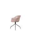 Bat Meeting Chair - Un-Upholstered Swivel Base - Black Base - sweet pink Shell