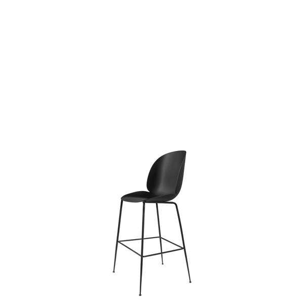 Beetle Bar Chair - Un-Upholstered Conic Base - black Base - black shell