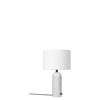 Gravity Table Lamp - Small -White Marble base - White Shade - Light Off