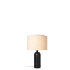 Gravity Table Lamp - Large - Canvas shade - Blackened Steel