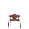 Masculo Dining Chair - Fully Upholstered 4-Leg - black kvadrat colline-568