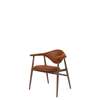 Masculo Dining Chair - Fully Upholstered Wood Base - american walnut sorensen leather elegance american walnut