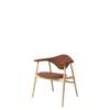 Masculo Dining Chair - Fully Upholstered Wood Base - oak kvadrat colline-568