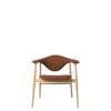Masculo Dining Chair - Fully Upholstered Wood Base - oak kvadrat colline-568