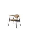Masculo Dining Chair - Fully Upholstered Wood Base - smoked oak jab jabana-1-3002-571