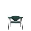 Masculo Lounge Chair - Fully Upholstered 4-Leg - black kvadrat vidar-1062