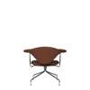 Masculo Lounge Chair - Fully Upholstered Swivel Base - black chrome kvadrat colline-568 back