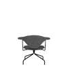 Masculo Lounge Chair - Fully Upholstered Swivel Base - black dedar pon-pon-001 back