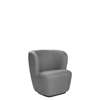 Stay Lounge Chair Small - Black Baseblack dedar chambray-030