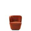 Stay Lounge Chair Small - Black Baseblack gubi velluto-641