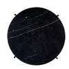 TS Round Coffee Table - 55 black base - black marquina marble 