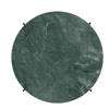 TS Round Coffee Table - 80 black base - green guatemala marble 